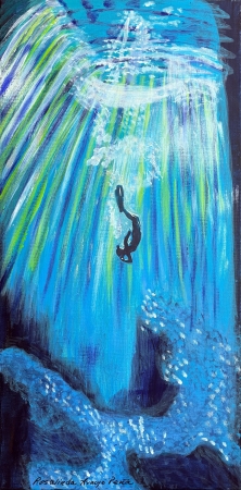 The Dive by artist Rosalinda Peña